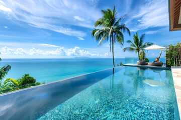 Luxury infinity pool with ocean view