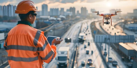 Pioneering Drone Technology for Efficient Traffic Management in the Futuristic Cityscape