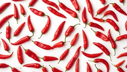 Red pepper on a white background