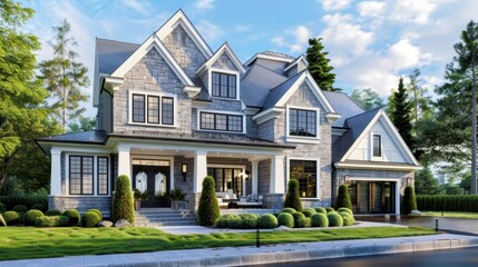 portrait 3d rendering home designs Luxury