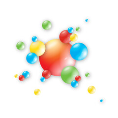 Colorful round balls design.