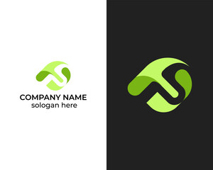 Creative Modern Letter FU logo design for business