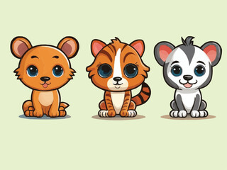 Animal stickers turtle colorful customized vector illustration art