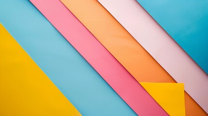 A minimalist, geometric pattern wallpaper in pastel colors with a dynamic, colorful background