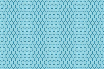 Blue Honeycomb grid texture and geometric hive hexagonal honeycombs. Grid pattern. Hexagonal cell texture. Honeycomb on white background. Fashion geometric design.illustration.