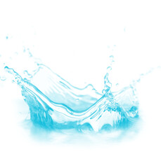 water splashes isolated on transparent background, PNG Format