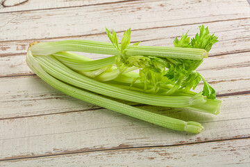 Vegan cuisine - raw celery stem