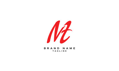 Fototapeta premium NMT, NTM, MNT, MTN, TMN, TNM, NT, TN, MT, TM, Abstract initial monogram letter alphabet logo design