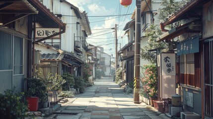 Fototapeta premium rural city photo of japan