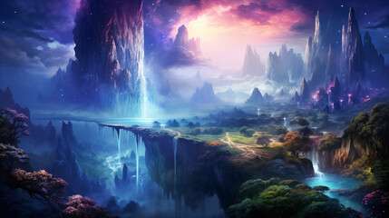 Mysterious and fantastic landscape.
