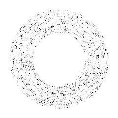 Circle halftone dotted background