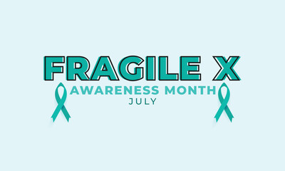 Fragile x awareness month. background, banner, card, poster, template. Vector illustration.