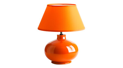 orange lamp isolated on transparent background