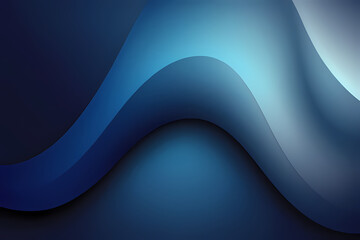 Obraz premium Blue background with gradient and modern abstract shapes.