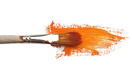 Paint brush isolated on transparent background