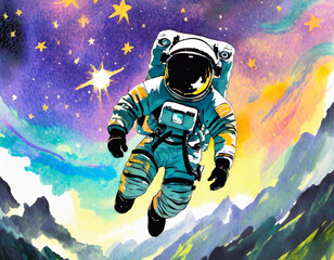 Astronaut illustration