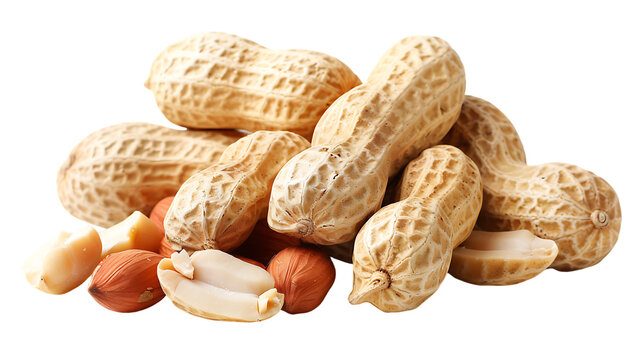 peanuts isolated on transparent background