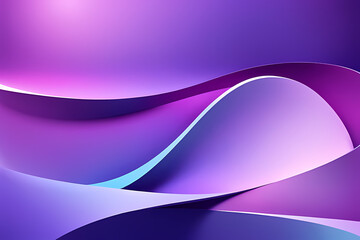 Obraz premium Purple background with gradient and modern abstract shapes.