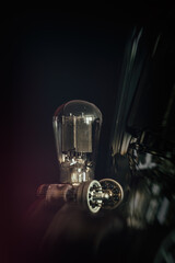 ELECTRON TUBE - A device in a closed glass housing used in electronic circuits to control the flow...
