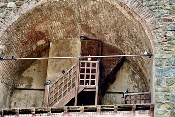 Vista dall'interno la Torre di ingresso di Artimino  provincia Firenze