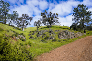 Grass Covered Ridge Lines and Hills