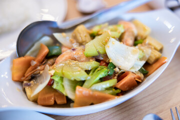 Chopseuy, a Filipino stir-fry vegetable dish