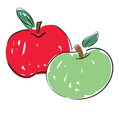 Hand Drawn Apple vector illustration