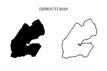 Djibouti region map