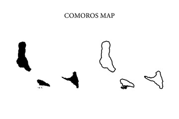 Comoros region map