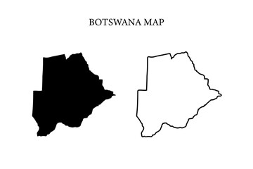 Botswana region map