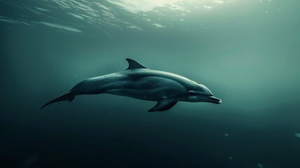 Dolphin in the water illustration, Beautiful, summer vibe, beach, ocean, sea, fish, background
