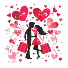 Valentines day s card templates set vector image