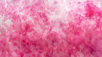 Fototapeta premium Pink Watercolor Painting on White Background