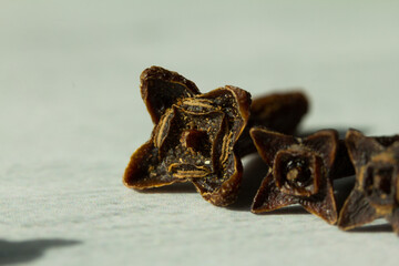 Macro photography of cloves. Concept of natural ingredients