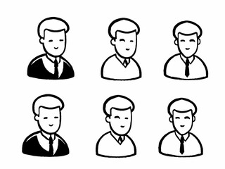 Fototapeta premium set of business people