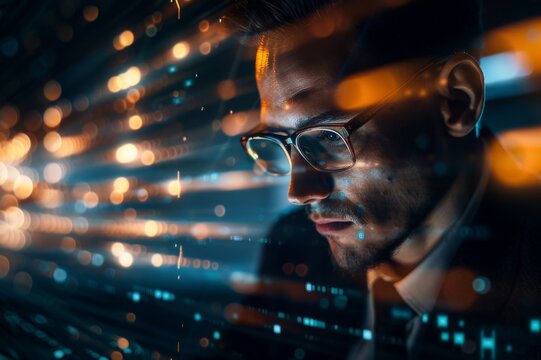 A cybersecurity expert in action