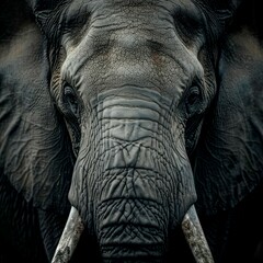 Fototapeta premium portrait elephant in the jungle