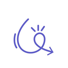 Abstract Doodle Arrow