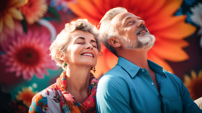 A man and woman engage in a deep, silent conversation, their eyes locked in a moment of connection and understanding