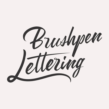 Brushpen Lettering lettering title card