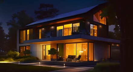 3D model of ecofriendly energ. Concept Eco-friendly, Energy-efficient, 3D Modeling