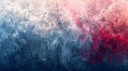 Waves of white red blue, a template of empty space shining bright light, grunge spray texture with color gradient rough abstract retro vibes