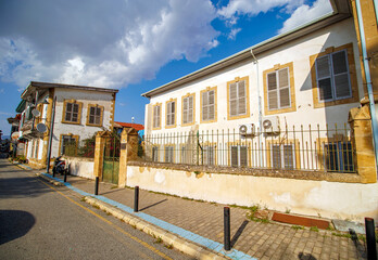 Naklejka premium Historical street view in the Lefkosa Cyprus