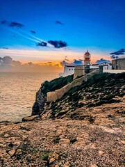 Cabo de S&atilde;o Vesente, south-western edge of Europe, Atlantic Ocean, cliffs, Sagres, Portugal