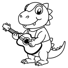 guitar player illustration