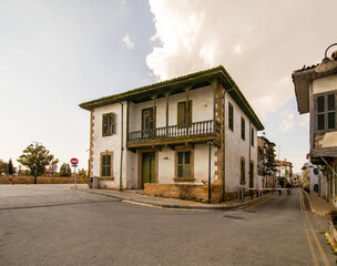 Historical street view in the Lefkosa Cyprus