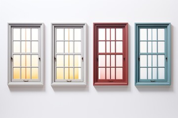 3d render of an window isolated on white. generative AI