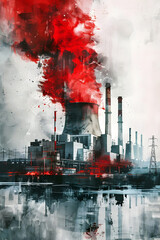 Nuclear Reactor Performance and Safety Optimization via Artificial Intelligence Watercolor Rendering