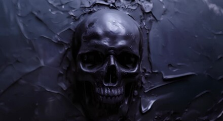 Dark Vertical Frame Setting with Skull Mockup for Gothic Book Cover. Concept Gothic Book Cover, Dark Frame Setting, Skull Mockup, Vertical Layout, Spooky Design