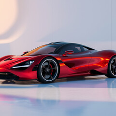 Fototapeta premium red sports car